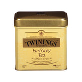 Twinings lata frente mostrando diseño y conservación del aroma