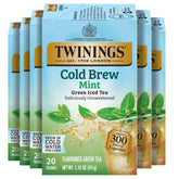 Twinings empacado frontal mostrando seis cajas y beneficio de cantidad
