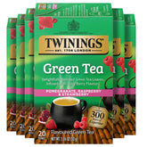 Twinings empaque frontal con diseño y frutas que muestra el producto y conveniencia