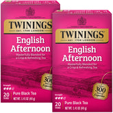 Twinings empaque frontal mostrando diseño y cantidad
