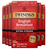 Twinings frente del embalaje mostrando cajas y cantidad, conveniencia y ahorro
