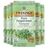 Twinings frente del empaque mostrando 25 bolsitas y beneficio de suministro prolongado