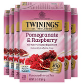Twinings caja frontal mostrando diseño y variedad con conveniencia
