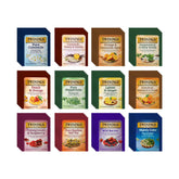 Twinings frontal del pack de 48 bolsitas muestra variedad y conveniencia