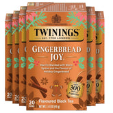 Twinings vista frontal del paquete con diseño festivo y abundancia