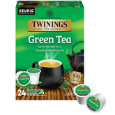 Twinings cápsulas K-Cup frontal mostrando caja y beneficios prácticos