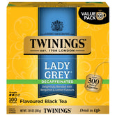 Twinings Lady Grey frente del empaque mostrando diseño y cantidad