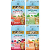 Twinings pack frontal con cuatro sabores y 80 bolsitas, fresco y práctico