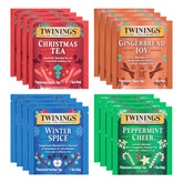 Twinings pack navideño frontal mostrando variedad y conveniencia