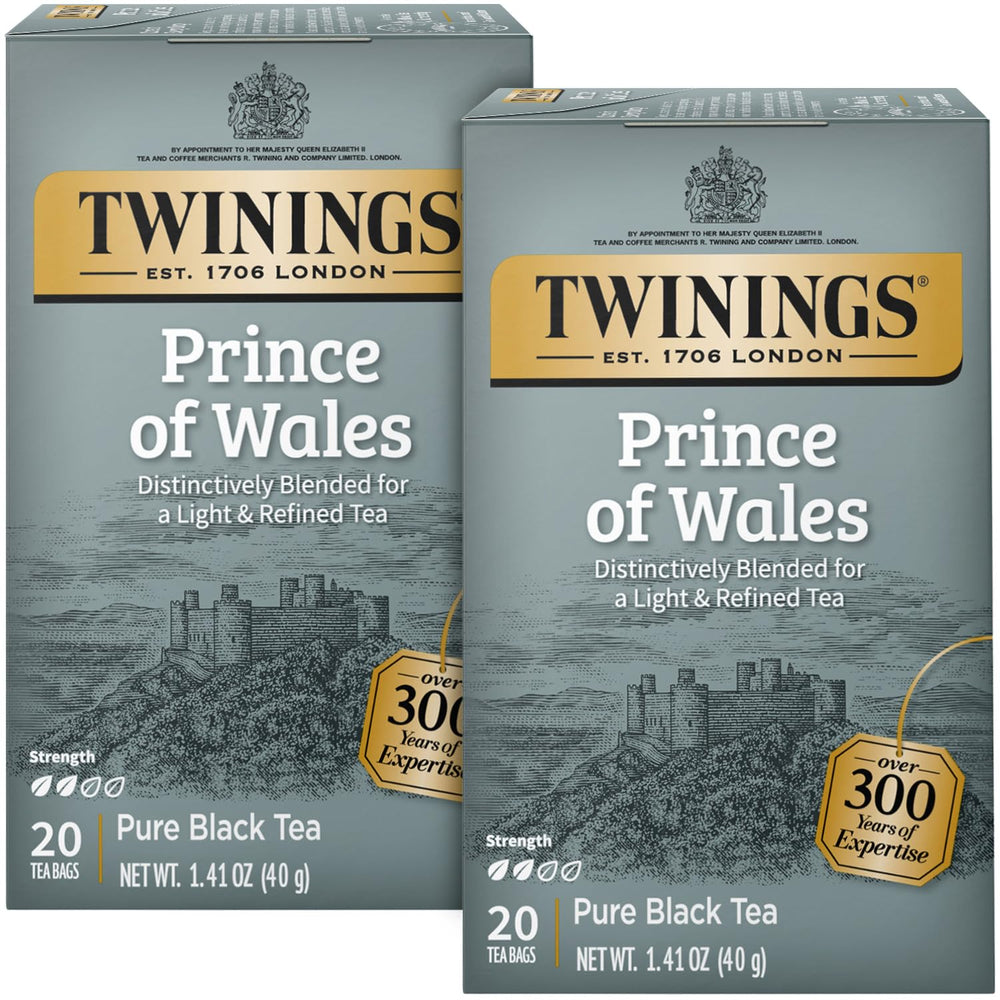 Twinings empaque frontal mostrando elegancia y conservación
