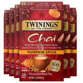 Twinings presentación frontal con cajas, muestra cantidad y conveniencia