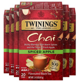 Twinings caja frontal mostrando diseño y beneficio de sabor especiado