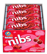 Twizzlers bolsa frontal mostrando piezas de cereza y fácil para compartir