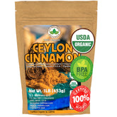 U.S. Wellness Naturals empaque frontal de canela Ceilán con calidad orgánica