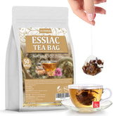 ULTHMOK paquete frontal de Essiac con 50 bolsitas, presentación clara y natural
