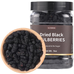 ULTHMOK envase frontal mostrando moras negras grandes y naturales