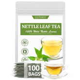 ULTHMOK paquete frontal con 100 bolsitas de té ortiga, presentación práctica