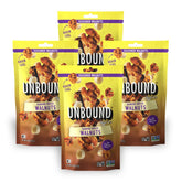 UNBOUND empaque frontal banana bread nueces, snack saludable y práctico