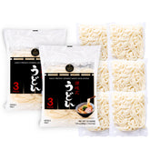 UNHA'S ASIAN SNACK BOX paquete frontal mostrando fideos Sanuki y beneficio conveniencia