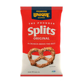 Unique Snacks paquete frontal mostrando diseño y cantidad pack de 12, ideal para compartir