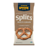 Unique Snacks pretzels pack frontal que muestra el envase y atractivo visual