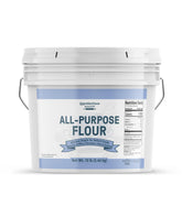 Unpretentious harina todo uso 12 lb en balde frontal, almacenamiento práctico