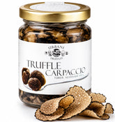 Urbani Truffles frasco frontal mostrando las láminas y conveniencia