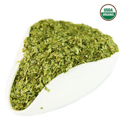 U.S. Wellness Naturals primer plano de hojas verdes para textura y pureza