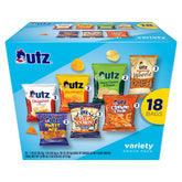 Utz empaque frontal del Variety Snack Pack mostrando variedad y conveniencia