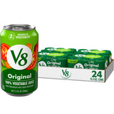 V8 lata frente mostrando diseño y conveniencia V8