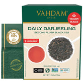 VAHDAM empaque frontal del Darjeeling que protege frescura