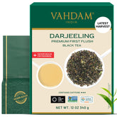 VAHDAM paquete frontal de First Flush Darjeeling, aroma fresco garantizado