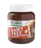 Valsoia crema de avellanas frasco frontal mostrando etiqueta y beneficios veganos