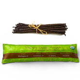 Vanilla Bean Kings frente del empaque mostrando 10 vainas y frescura