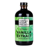 VANILLA BEAN PROJECT botella frontal 8 oz mostrando etiqueta clara y tamaño