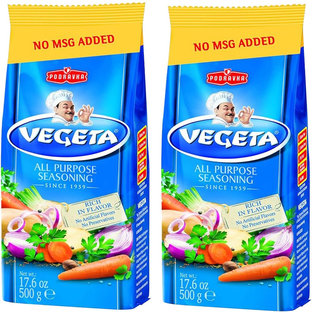 Vegeta frente del envase mostrando la marca y ventaja sin glutamato