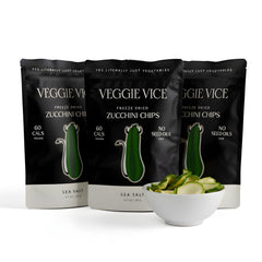 Veggie Vice paquete frontal de calabacín, muestra natural y práctico