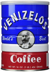 Venizelos envase frontal 454 g mostrando la marca y la promesa de aroma intenso