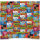 Veratify cesta frontal mostrando 114 snacks variados y listos para regalar