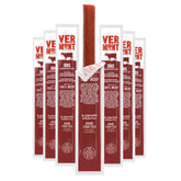 Vermont Smoke & Cure paquete frontal mostrando 24 palitos BBQ, conveniencia inmediata