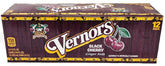 Vernors lata Black Cherry frente del pack que muestra diseño y edición limitada