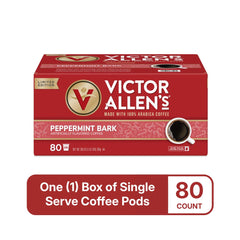 Victor Allen's Coffee café en taza con espuma resaltando sabor menta y chocolate