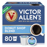 Victor Allen's caja frontal mostrando 80 cápsulas y conveniencia