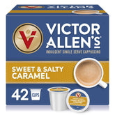 Victor Allen's caja frontal mostrando 42 cápsulas y beneficiando la conveniencia