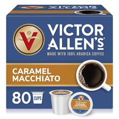 Victor Allen's empaque frontal mostrando 80 cápsulas y beneficio de conveniencia