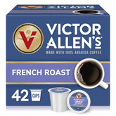 Victor Allen's Coffee vista frontal de la caja de 42 cápsulas, conveniencia diaria