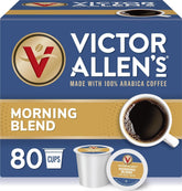 Victor Allen's frontal del paquete mostrando 80 cápsulas y conveniencia
