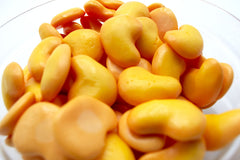 Vidal primer plano textura y núcleo de gel picante; sabor contrastante