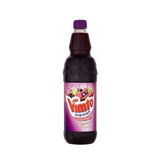 Vimto pack frontal mostrando las tres botellas y ahorro por unidad