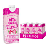 Vita Coco Treats frente del envase mostrando color rosado y marca